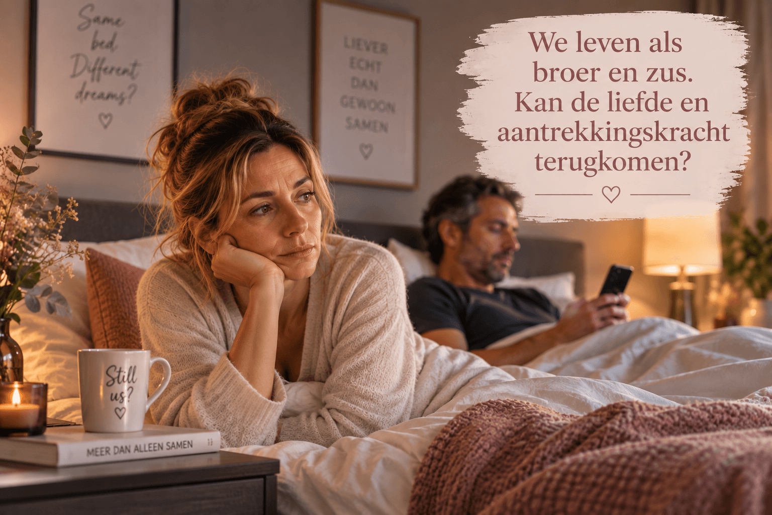 We leven als broer en zus. Kan de liefde en aantrekkingskracht terugkomen?