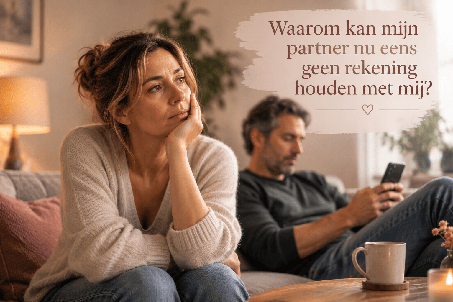 Waarom kan mijn partner nu eens geen rekening houden met mij?